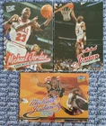 (3) MICHAEL JORDAN FLEER ULTRA BASKETBALL CARDS 1996 #16 * 1997 #23 * 1998 #85
