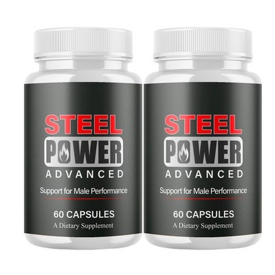 2-Pack Steel Power Capsules - SteelPower Daily Male Health Support - 120 Caps