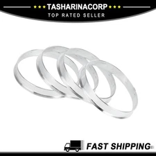 Hub Centric Rings, 64.1mm ID to 66.1mm OD Aluminum Alloy, 4 Pcs New