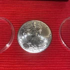 Silver American Eagle 1oz fine silver coin.