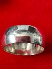 Vintage Sterling Silver Solid Wide Band Ring Size 11 - 12