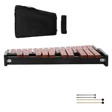 Uimoso 25-Note Wooden Glockenspiel Xylophone Percussion Instrument