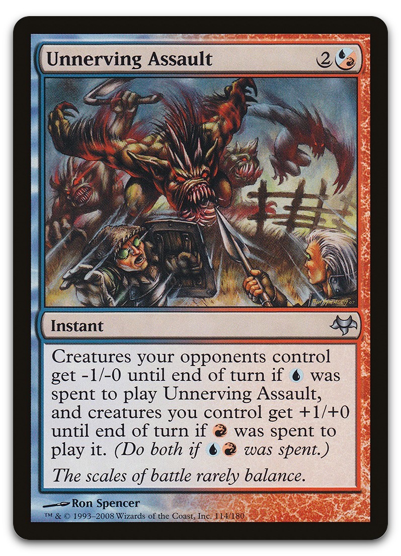 Unnerving Assault #114 (LP) Eventide EVE Magic MTG