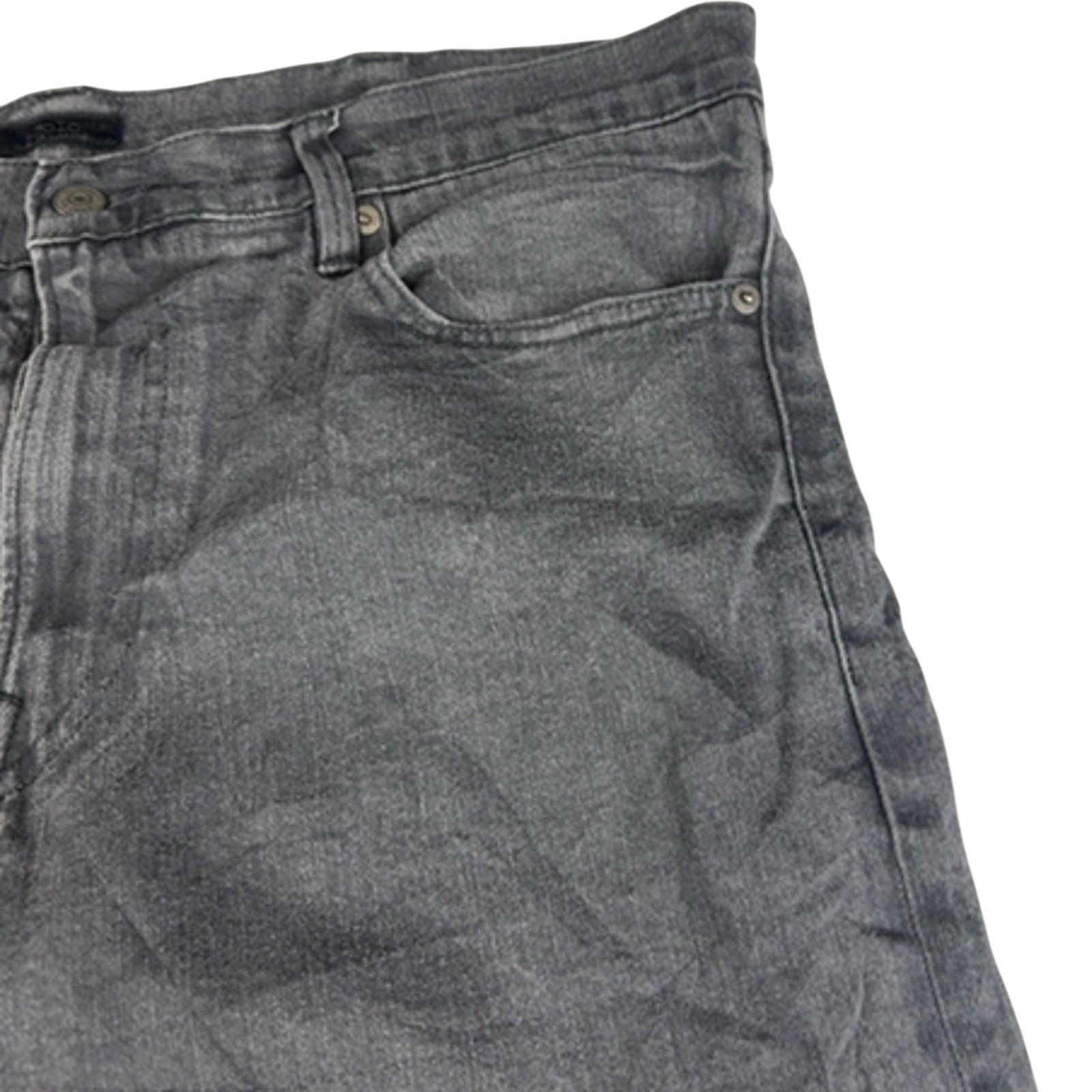 Polo Ralph Lauren Prospect Straight Jeans Mens W38 L30 Y2K Grey Denim Trousers image 9