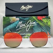 Maui Jim Moon Doggy Titanium  Men Women Unisex Gunmetal Red Japan RM874-02D