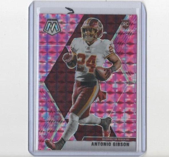 2020 Panini Mosaic Pink Camo Prizm Antonio Gibson #227 Parallel Rookie Card RC