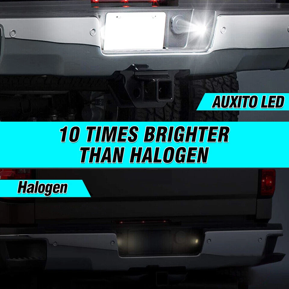 LED License Plate Lights For 2014-2021 Chevy Silverado GMC Sierra 1500 2500 3500 - Изображение 3 из 4