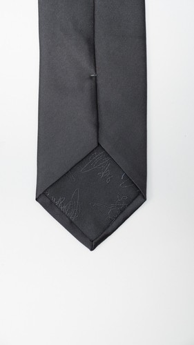 Corbata VIVIENNE WESTWOOD Gris Logo - Hecha en Italia 100% SEDA - Imagen 11 de 11