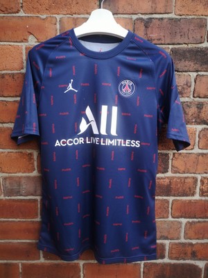 jordan paris saint germain pre match shirt