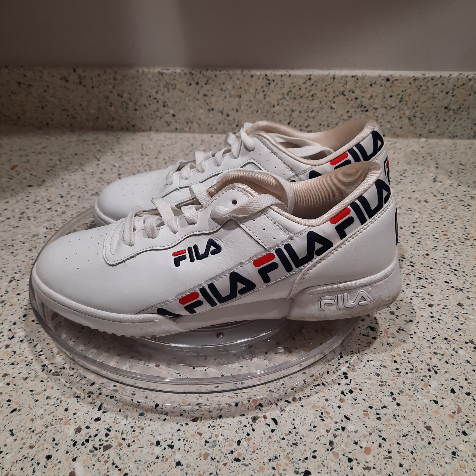 SAOLA Scarpe da ginnastica Fila uomo taglia 8 bianche sneakers 1FM00401 125 logo