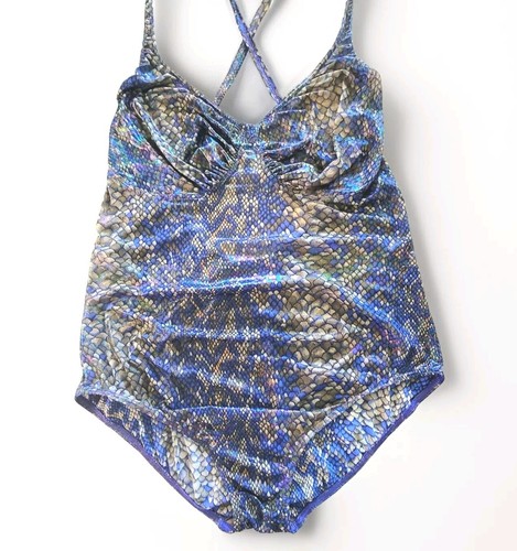Solar sz 18 Swimsuit One Piece Poland Polish Animal Print Tanning Suit *FLAW