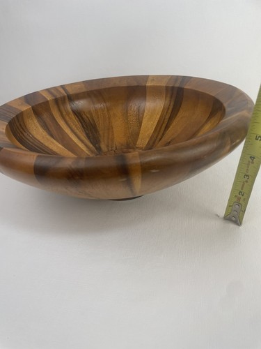 Nambe Wood Salad Bowl- Brown - Picture 8 of 8