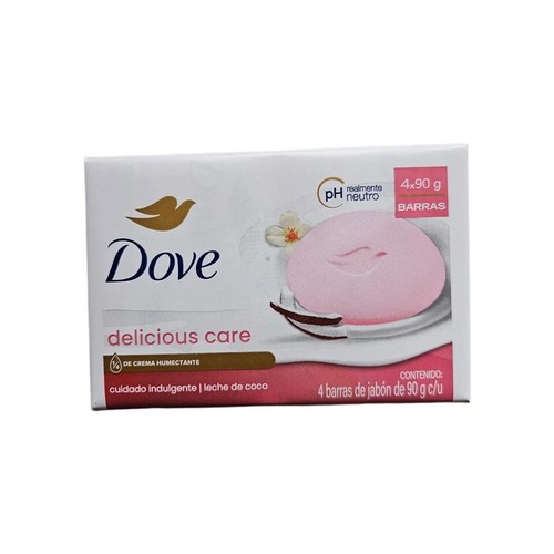 3x Dove Köstlich Pflege Leche De Kokosnuss Milch Seife 4x90g (12 Seifen) - Bild 2 von 4