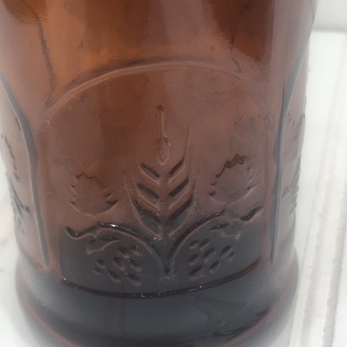 CZ Kappe, Braunglas geprägte Flasche mit Schwenkdeckel Drahtballen mit Gummistopfen - Bild 3 von 7