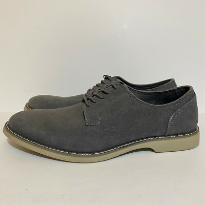 Like new grey dress shoes from express clothing Express for Mens Gray Textured Suede Leather Oxford Dress  main image 3