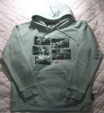 Authentic Initial D Anime Manga Grey Hoodie From Japan. Size Large