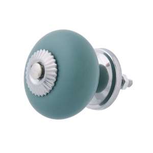 Schrankknopf MALMÖ türkis aus Keramik Schrankgriff aqua maritim Griff