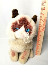 Grumpy Cat GUND Plush Stuffed Animal Brown Tan 4040133 9" Blue Eyes NICE