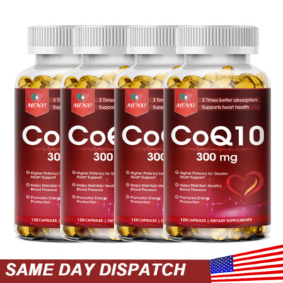 Coenzyme Q-10 300mg Antioxidant, Heart Health Support, Increase Energy & Stamina