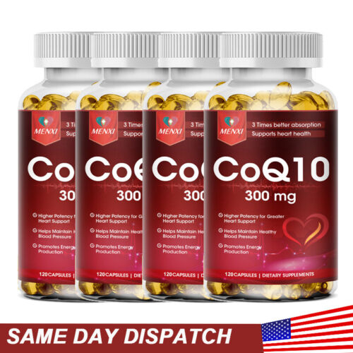 Coenzyme Q-10 300mg Antioxidant, Heart Health Support, Increase Energy & Stamina - Afbeelding 1 van 11