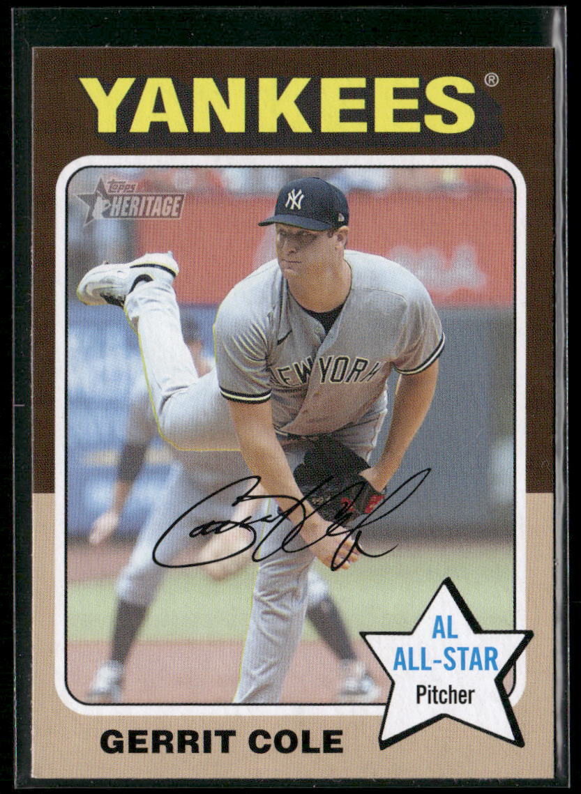 2024 Topps Heritage #331 Gerrit Cole New York Yankees