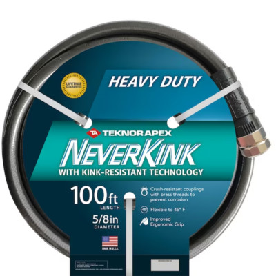 Teknor Apex 5/8-In Heavy-Duty Kink Free Vinyl Gray Coiled Hose