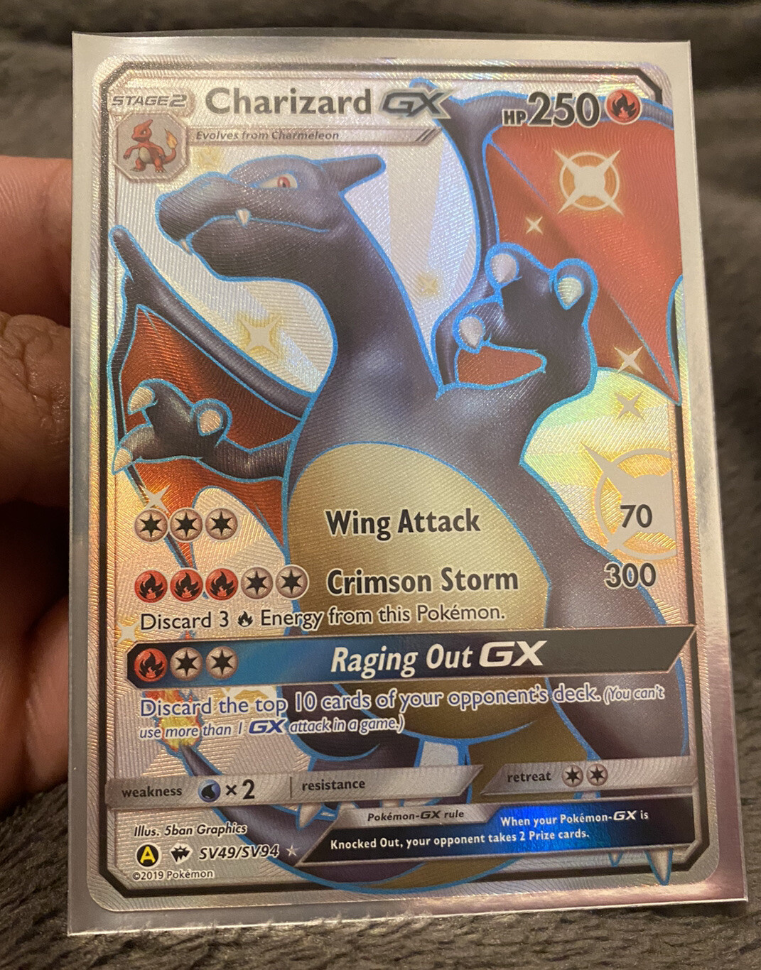 Shiny Charizard GX Hidden Fates | MINT PACK FRESH SV49