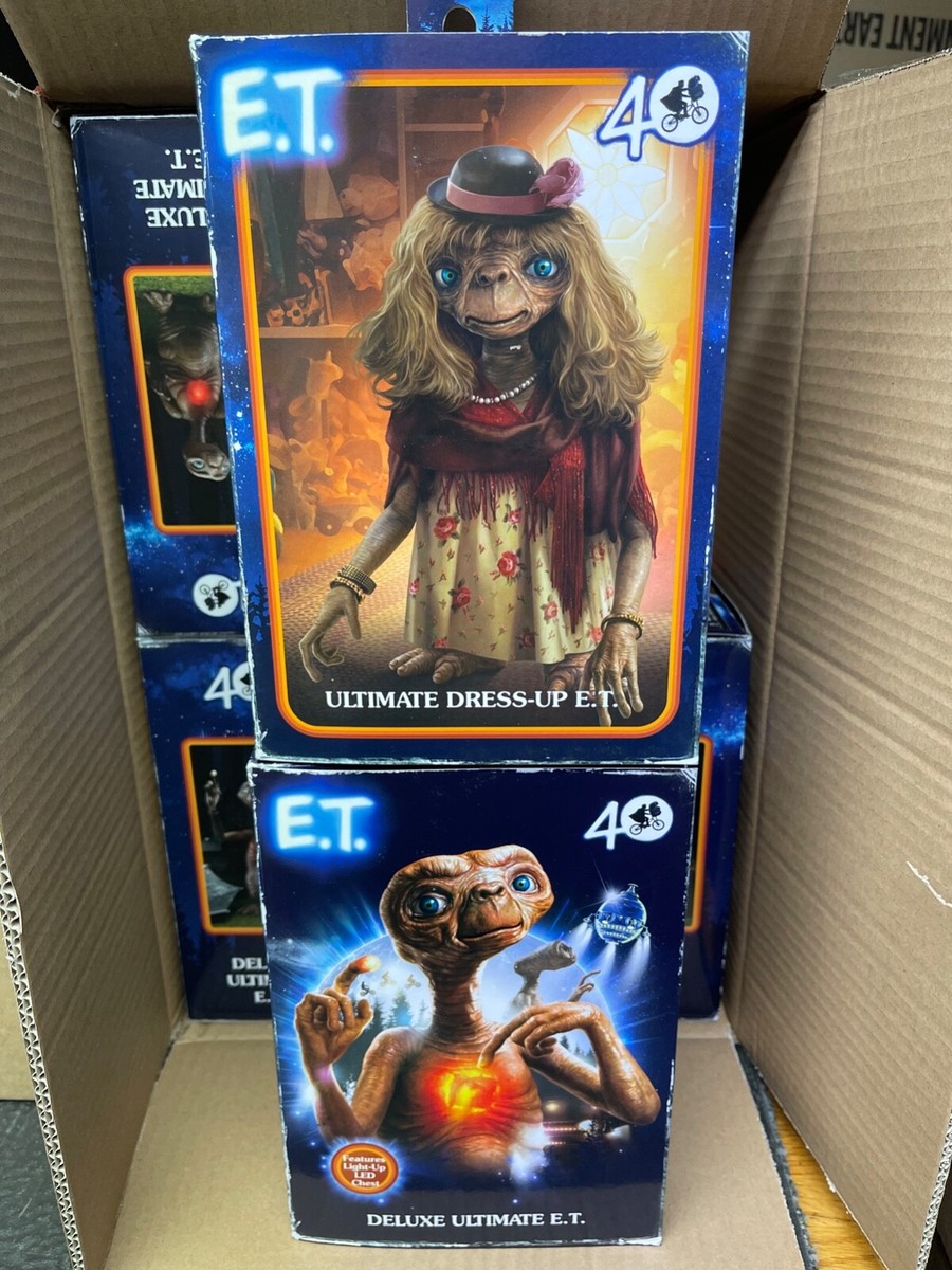 NECA lot ultimate E.T. deluxe and dress-up 40th anniversary | eBay