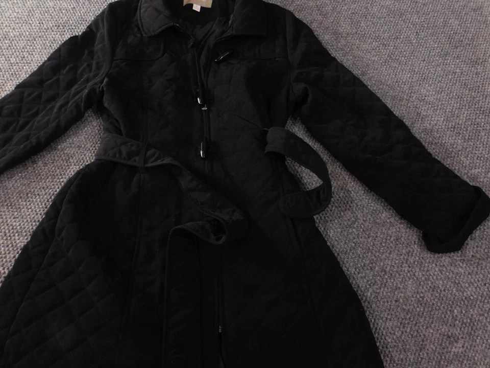 Croft and Barrow Womens Jacket Medium Black trench coat - Image 2 of 4
