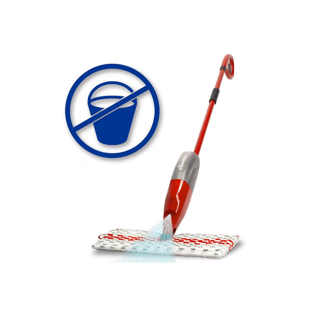 Распылитель Vileda 12 Max Mikrofaser Kunststoff для ламината Holz TrockenNass Rot Wei 7190₽