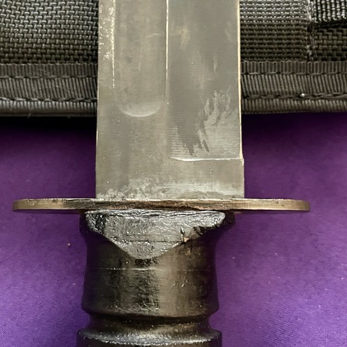 Vintage Ka-Bar US CAMILLUS Fixed Blade Survival Knife w/ Black Nylon Sheath - Picture 6 of 9