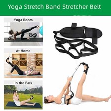 Yoga Band Flexibility Stretch Leg Fascia Stretcher Strap Ballet Gym Trainer US