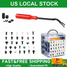 1101PCS Car Retainer Clips Auto Fasteners Bumper Kit Push Trim Clips Pin Rivet