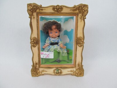 Vintage Arnold Hutter Framed Nursery Rhyme Dolls 1960s Little Bo-Peep