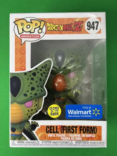 DBZ CELL (FIRST FORM) #947 Exclusive Glow in the Dark Funko pop W/ Pop protector
