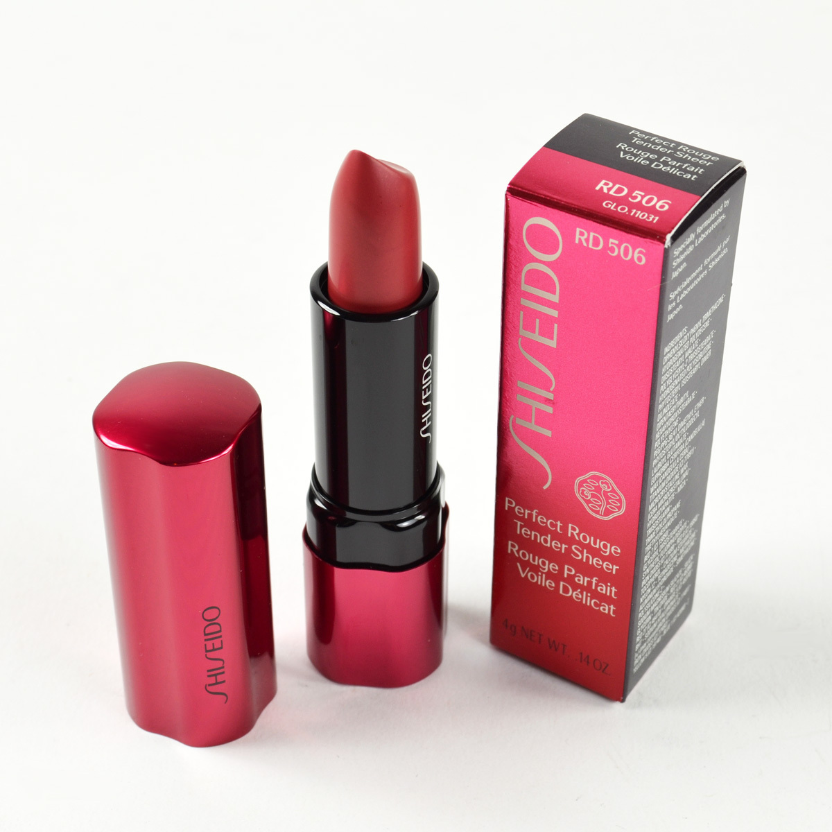 Shiseido Perfect Rouge Tender Sheer Lipstick RD506 Foxy - Full