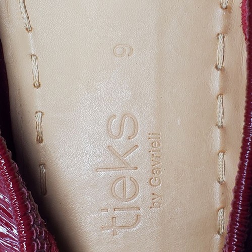 Tieks Red Flats Leather Comfort size 9 - Picture 2 of 7
