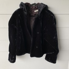 Donnybrook Black Faux Fur Coat Womens Size Large 2xl/3xl