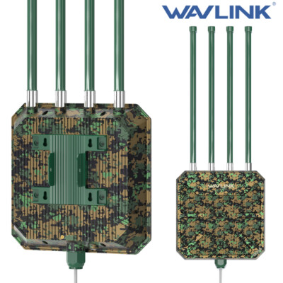 WAVLINK Router 3000Mbps Long Range WLAN 6 Outdoor Extender für die Gartenkamera