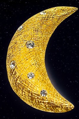 Dior ブローチ 月 MOON ビンテージ アンティーク old ゴールド Dior ブローチ 月 MOON ビンテージ アンティーク old ゴールド