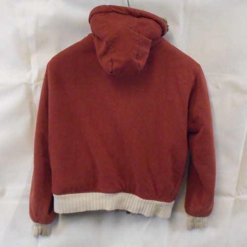 Smith & Jones Men's Fleece Lined Zip Through Hoody Burgundy - Size Large - Picture 3 of 13