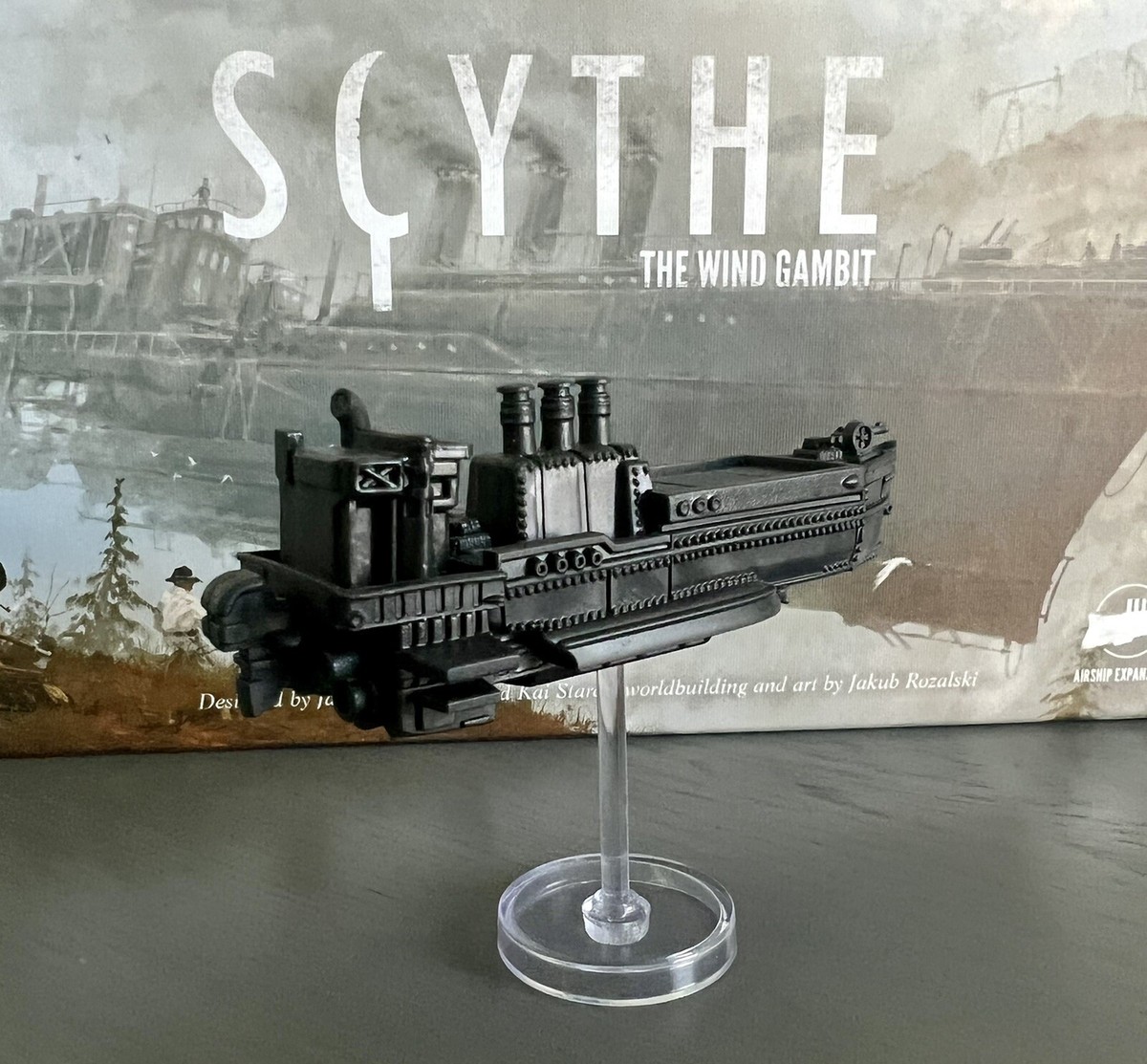 Scythe The Wind Gambit | Saxony Empire (Black) Airship Miniature