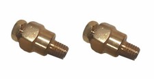 GM Short Side Post Mount Positive Negative Battery Terminal Gold Plated - Pair