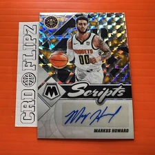markus howard 2021-22 Panini Mosaic Scripts Autograph #SC-MKH Auto Silver Prizm