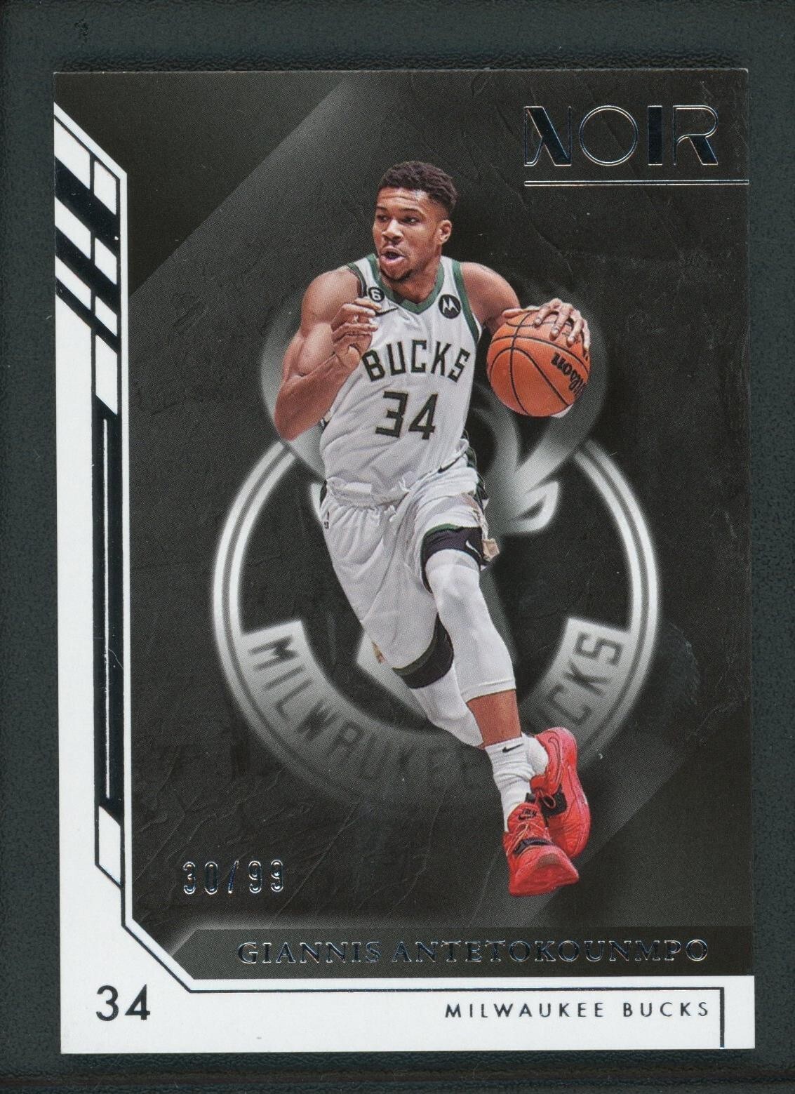 2022-23 GIANNIS ANTETOKOUNMPO 30/99 PANINI NOIR ASSOCIATION EDITION