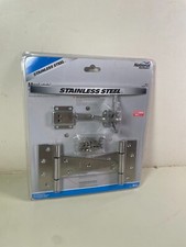 National Hardware Stainless Steel Gate Hardware Kit N343-434 Gate Latch T Hinges