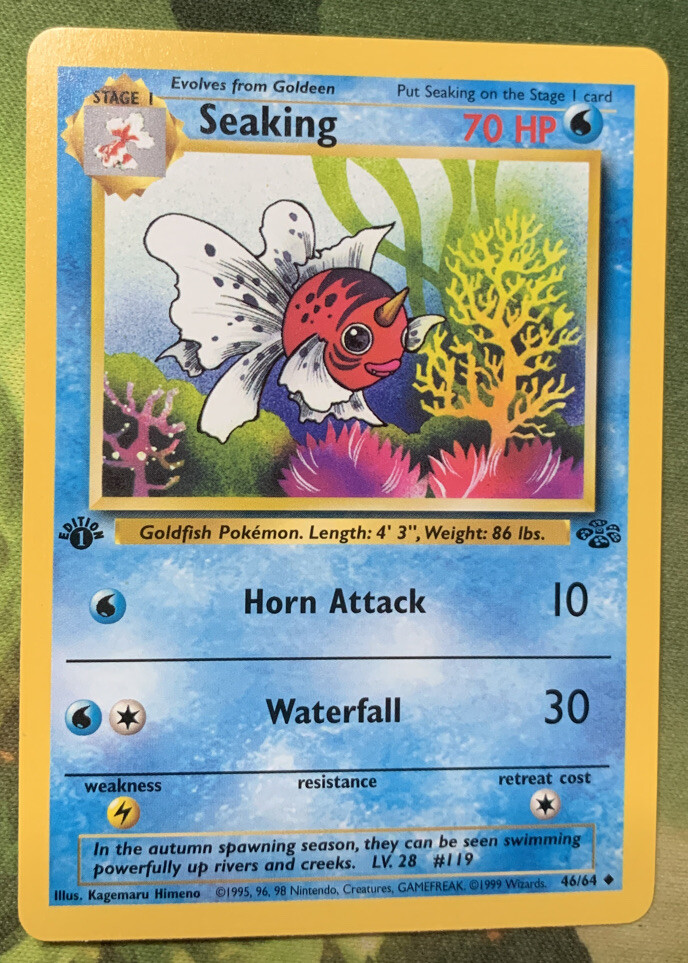 ポケモンカードゲーム UnOpend Southern s OldBack Sea 1st Edition Seaking 46/64 - Jungle - Near Mint | eBay