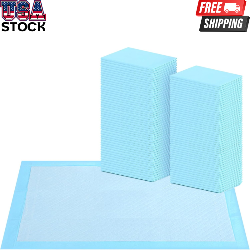 Absorbent Waterproof Pet Training Pads, Housebreaking Pads, Blue