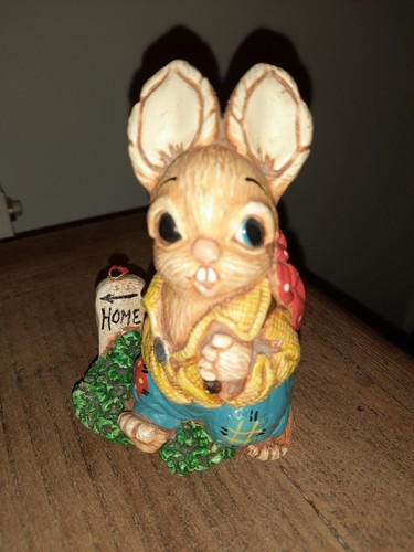Vintage Woodlander rabbit Hobo hand-painted stoneware ornament uk | eBay