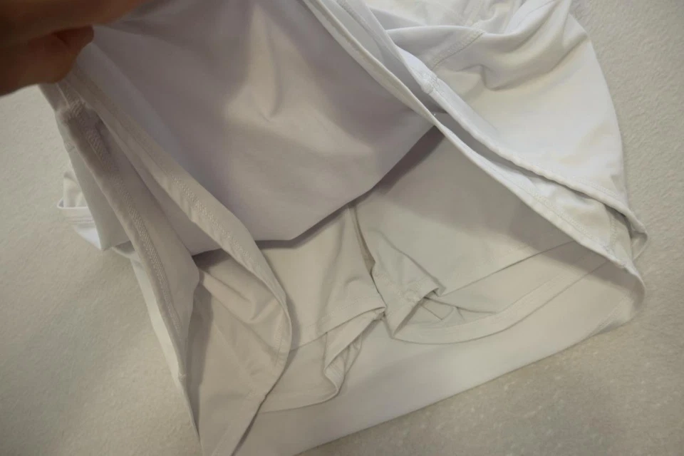 Falda Tenis Kyodan Skort Rendimiento Blanca Atlética Mujer Talla Mediana Foto 4 de 4